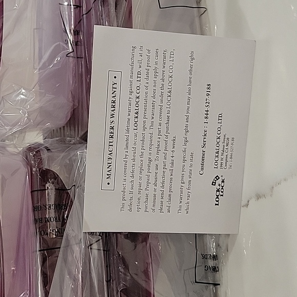 LocknLock 5 Storage Containers and Insulated Zippered Tote | Wine | NWT - Picture 10 of 11